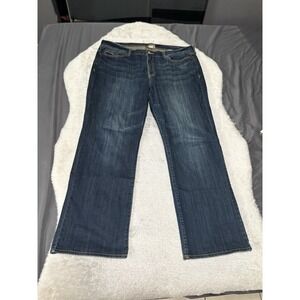 Lucky Brand Vintage Straight Mens Blue Denim Jeans Size 40 40x34 Pants Stretch